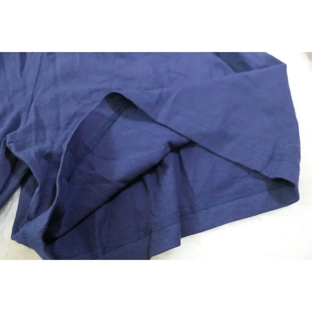 NWT Vintage Rare Adidas TEAM Cotton Jersey Shorts 90s Y2K Men XL Blue - USA